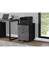 Monarch Specialties Filing Cabinet - 3 Drawer On Castors