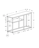 Monarch Specialties Accent Table - 42" L Hall Console