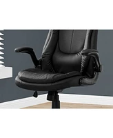 Monarch Specialties Office Chair - Leather-Look High Back Executive