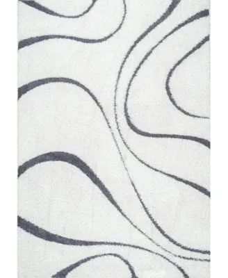 Nuloom Pattern Shag Cozy Soft Plush Caroyln Area Rug Collection
