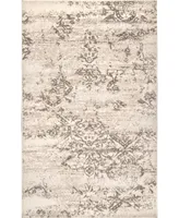 nuLoom Manor Distressed Freja Beige 6'7" x 9' Area Rug