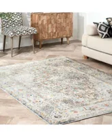 Nuloom Laziza Seren Persian Distressed Silver Area Rug