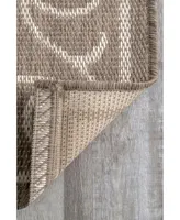 nuLoom Dawn Kathleen Krem 8'6" x 13' Outdoor Area Rug