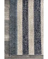 Nuloom Simone Roberge Diamonds Blue Outdoor Area Rug