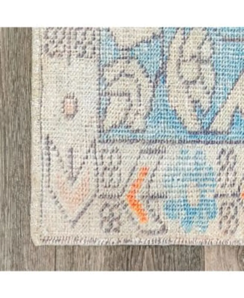 Nuloom Collina Milana Medallion Faded Orange Area Rug