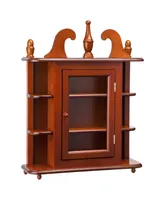 Design Toscano Savile Row Hardwood Wall Curio Display Cabinet