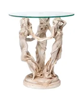 Design Toscano the Muses Glass-Topped Sculptural Table - Off