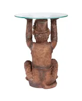 Design Toscano Moroccan Monkey Business Sculptural Side Table