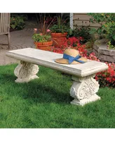 Design Toscano Cambridge Yard Architectural Garden Bench