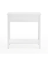 Alaterre Furniture Coventry Wood Console Table with Drawer and Shelf