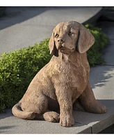 Campania International Golden Retriever Puppy Garden Statue