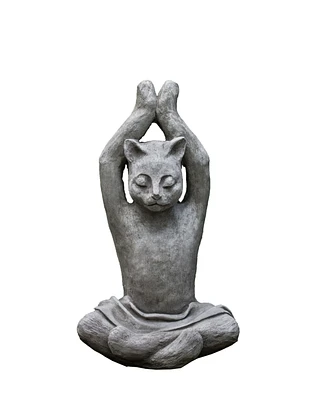 Campania International Yoga Cat Garden Statue