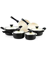 Cook N Home 10 Piece Aluminum Ceramic Coating Nonstick Cookware Sets