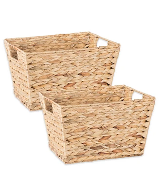 Design Imports Medium Water Hyacinth Basket Set of 2