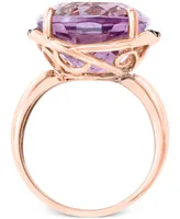 Lali Jewels Pink Amethyst (17-1/4 ct. t.w.) & Pink Sapphire (1/8 ct. t.w.) Ring in 14k Rose Gold