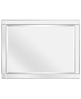 Empire Art Direct Moderno Squared Corner Beveled Rectangle Wall Mirror