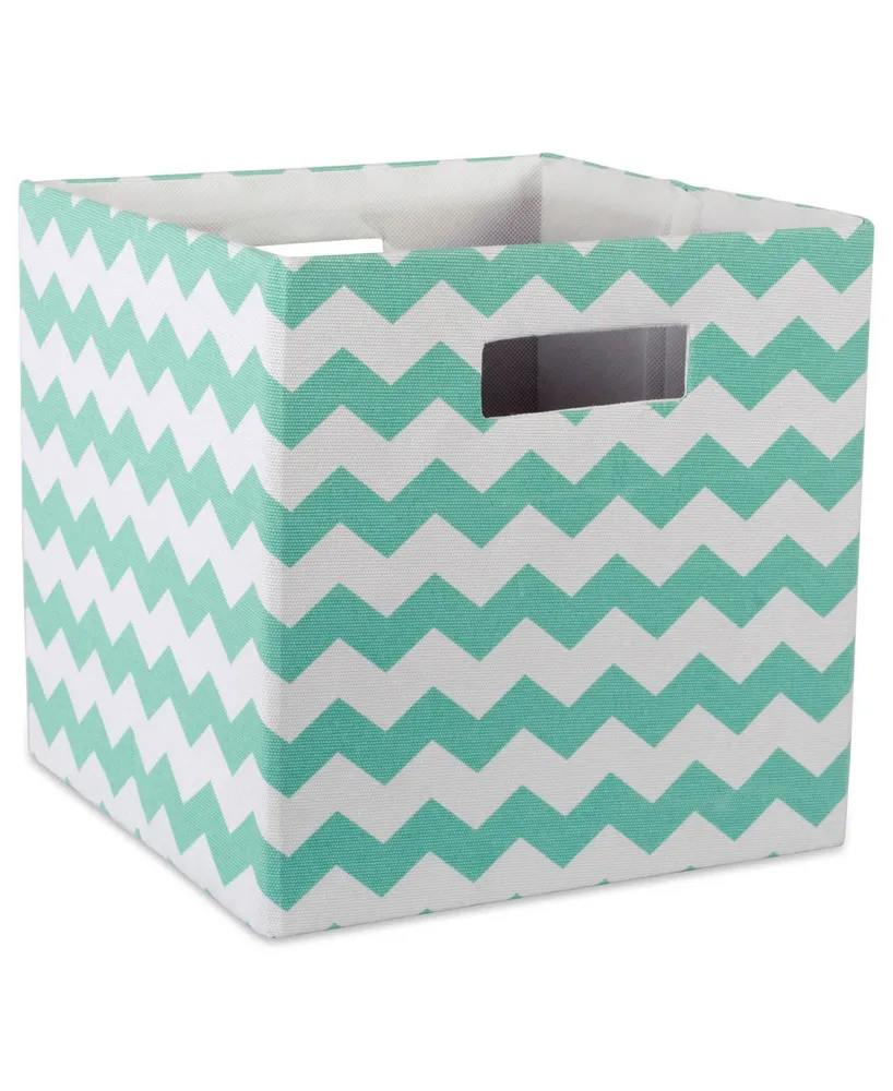 Design Imports Print Polyester Storage Bin