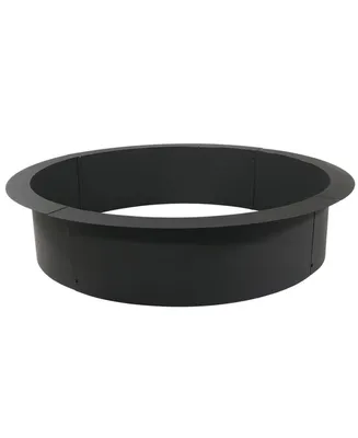 2mm Thick Steel Fire Pit Ring Insert - Diy Above or In-Ground Liner - 45-Inch Outer Diameter (39-Inch Inner Diameter)