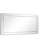 Empire Art Direct Moderno Squared Corner Beveled Rectangle Wall Mirror