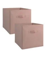 Design Imports Non-woven Polypropylene Cube Solid Millennial Square Set of 2