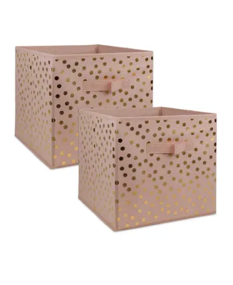 Design Imports Non-woven Polyester Cube Dots Millennial Square Set of