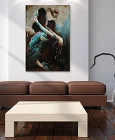 Empire Art Direct Ballroom Dancers Mixed Media Iron Hand Painted Dimensional Wall Art, 48" x 32" x 2.4"