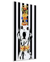 Empire Art Direct Lovely Jewels 2 Frameless Free Floating Tempered Glass Panel Graphic Dog Wall Art, 24" x 16" x 0.2"