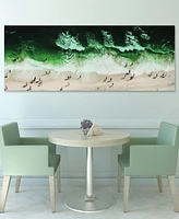 Empire Art Direct High Tide Frameless Free Floating Tempered Glass Panel Graphic Wall Art, 24" x 63" x 0.2"