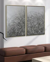 Empire Art Direct Circular Logic Textured Metallic Hand Painted Wall Art by Martin Edwards, 36" x 48" x 1.5"