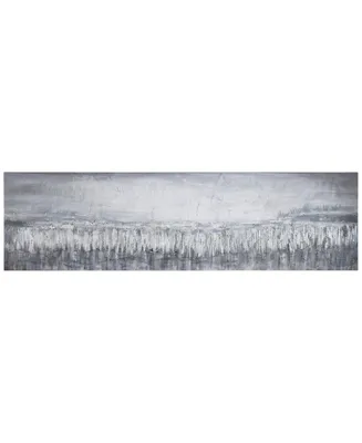 Empire Art Direct Silver Dust Textured Metallic Hand Painted Wall Art by Martin Edwards, 20" x 72" x 1.5"