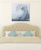 Empire Art Direct Crystal Wave Textured Metallic Hand Painted Wall Art by Martin Edwards, 36" x 36" x 1.5"