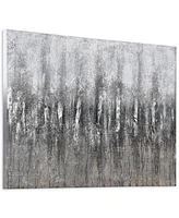Empire Art Direct Gray Frequency Textured Metallic Hand Painted Wall Art by Martin Edwards, 30" x 40" x 1.5"