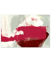 Empire Art Direct Magenta Abstract 2 Frameless Free Floating Tempered Glass Panel Graphic Abstract Wall Art, 48" x 32" x 0.2"