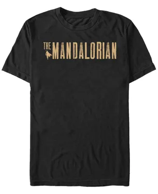 Fifth Sun Star Wars The Mandalorian Simple Logo Short Sleeve Men's T-shirt