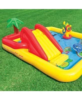 Intex 100" x 77" Inflatable Ocean Play Center Kids Backyard Kiddie Pool & Games