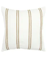 Rizzy Home Stripes Polyester Filled Decorative Pillow, 20" x 20"