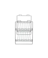 2 Tier Shoe Rack, Stackable Wire Frame, Holds 6 to 8 Pairs of Shoes, Great for Smaller or Larger Footwear, Additional Shelving, Chromelike Finish