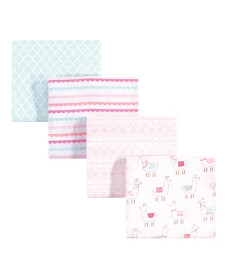 Hudson Baby Infant Girl Cotton Flannel Receiving