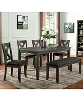 Furniture of America Larkridge Edge Rectangular Dining Table