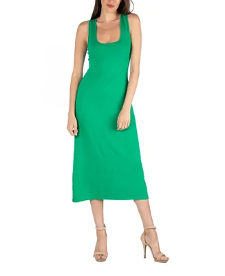 24seven Comfort Apparel Scoop Neck Maxi Dress with Racerback Detail