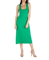 24seven Comfort Apparel Scoop Neck Maxi Dress with Racerback Detail