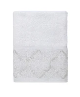 Avanti Scottsdale Scroll Border Cotton Washcloth, 13" x 13"