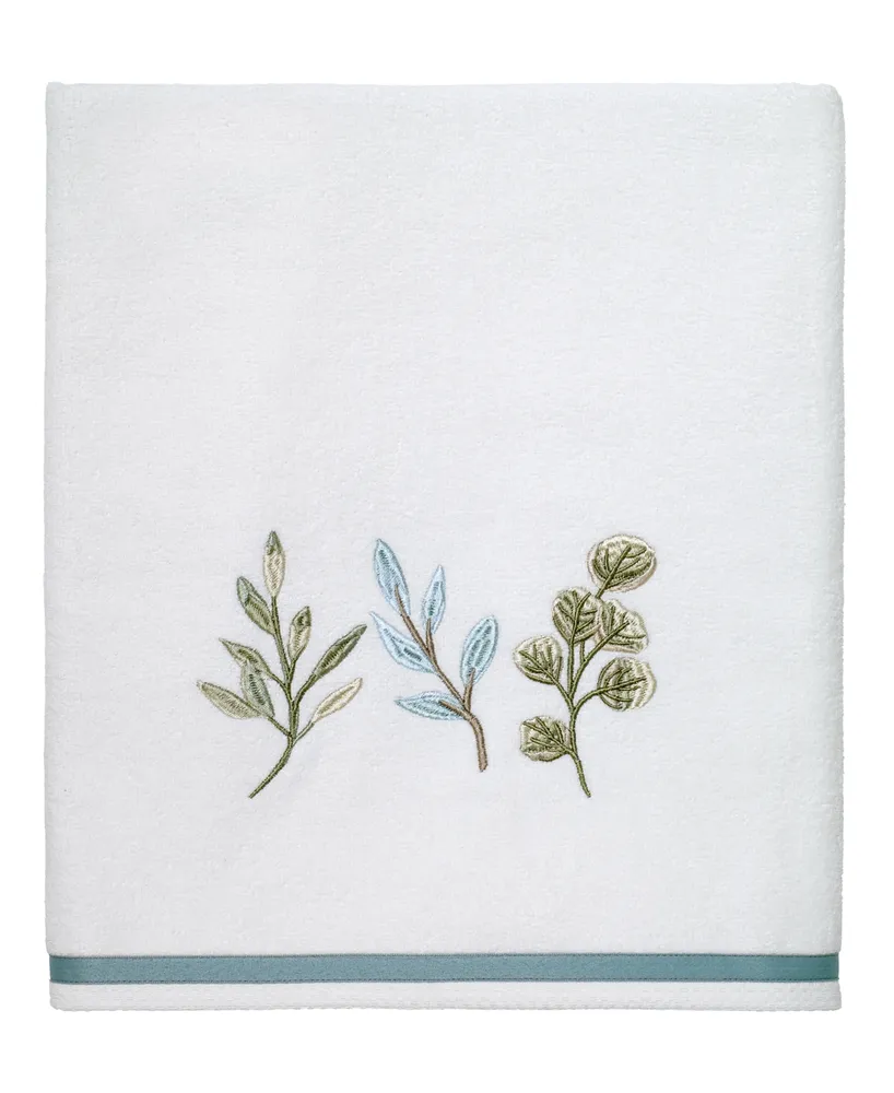 Avanti Ombre Leaves Botanical Cotton Bath Towel, 27" x 50"