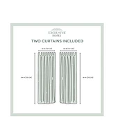 Exclusive Home Curtains Indoor - Outdoor Solid Cabana Tab Top Curtain Panel Pair