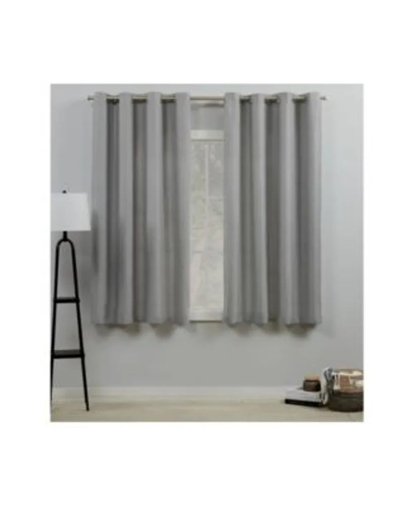 Exclusive Home Curtains Loha Linen Grommet Top Curtain Panel Pair