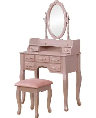 Torri Traditional Vanity with Stool