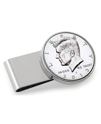 Men's American Coin Treasures Jfk Half Dollar Stainless Steel Coin Money Clip