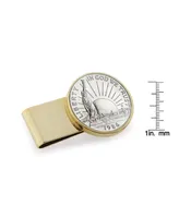 Men's American Coin Treasures Statue of Liberty Commemorative Half Dollar Stainless Steel Coin Money Clip