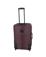 American Flyer Animal Print 5 Piece Spinner Luggage Set