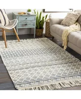 Closeout! Surya Farmhouse Tassels Fts-2304 Denim 8' x 10' Area Rug